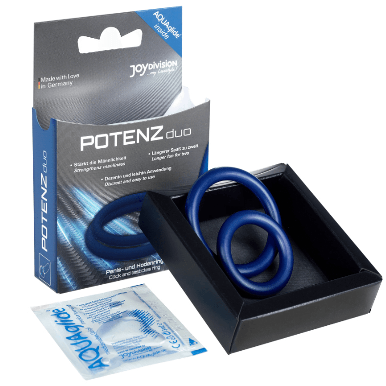POTENZ DVOJNI PRSTAN ZA PENIS - VELIKOST M - slika 3
