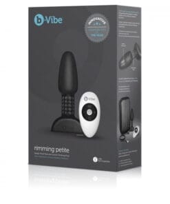 B-VIBE RIMMING PETITE ČEP NA DALJINSKO UPRAVLJANJE - ČRNI