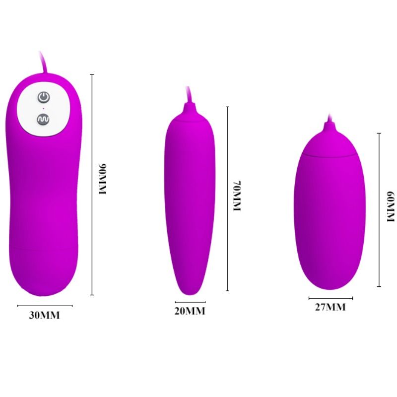PRETTY LOVE IRMA DOUBLE VIBRATING EGG - slika 3