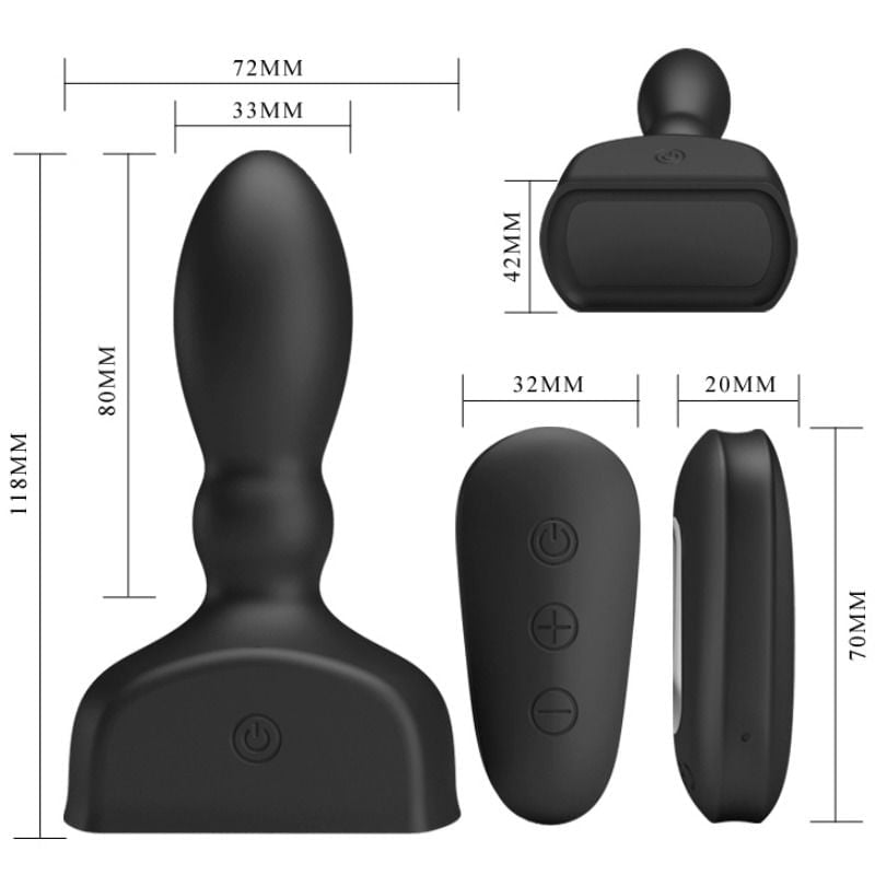 PRETTY LOVE BOTTOM MARRIEL VIBRACIJSKI NAPIHLJIV STIMULATOR PROSTATE - slika 3