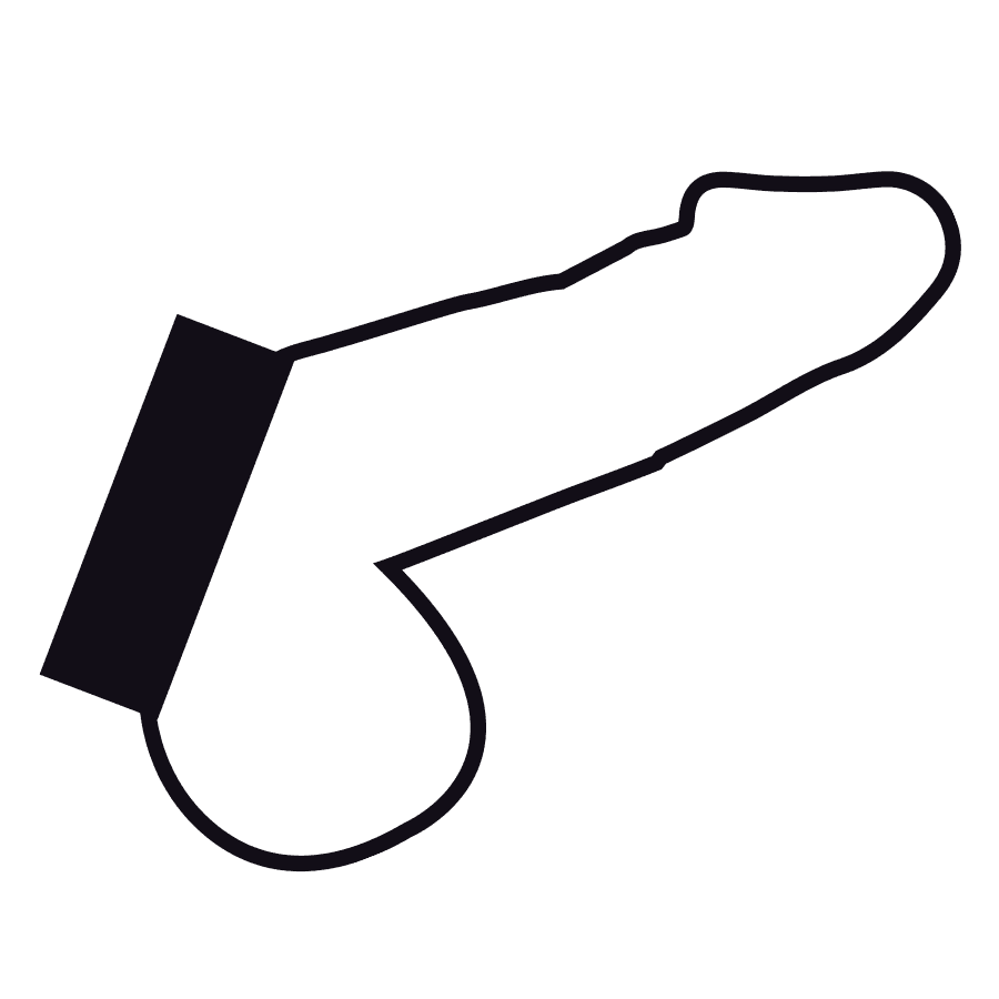 DARKNESS USNJEN OBROČ ZA PENIS - slika 3