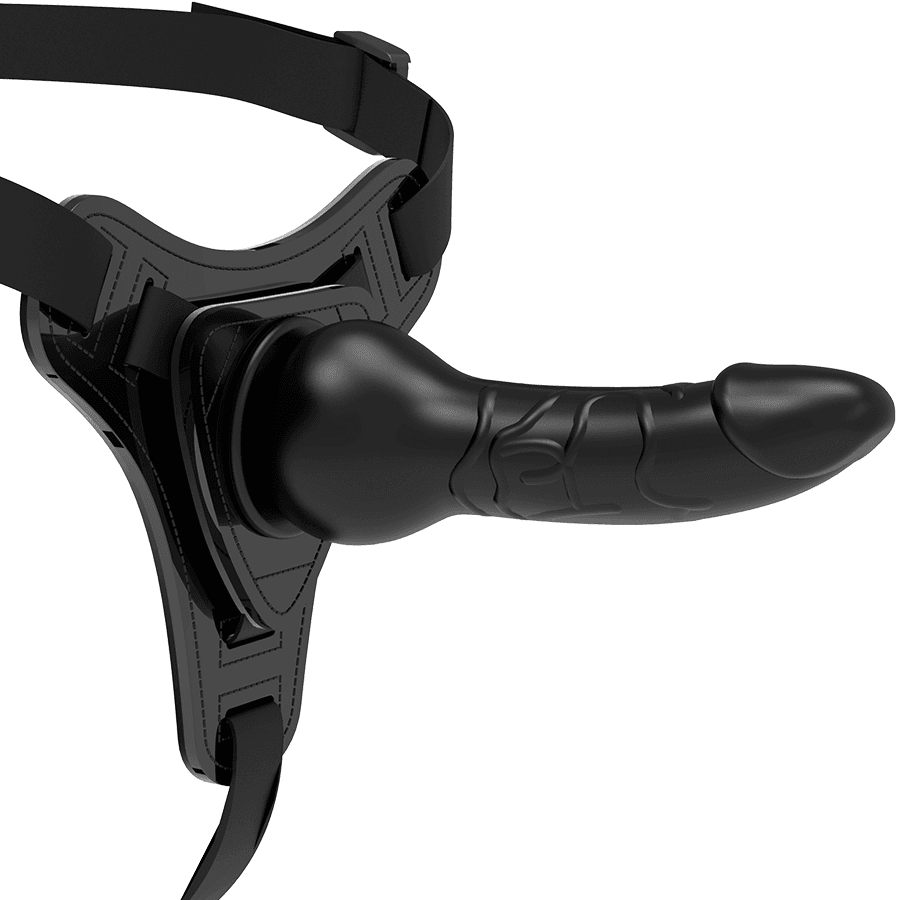 FETISH SUBMISSIVE POSTROJ S SILIKONSKIM REALISTIČNIM DILDOM 16 CM - ČRNI