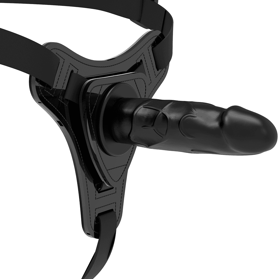FETISH SUBMISSIVE POSTROJ S SILIKONSKIM REALISTIČNIM DILDOM - ČRNI 15 CM