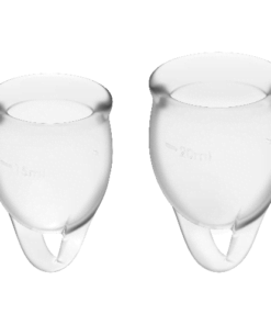 SATISFYER FEEL CONFIDENT MENSTRUAL CUP CLEAR  15+20ML