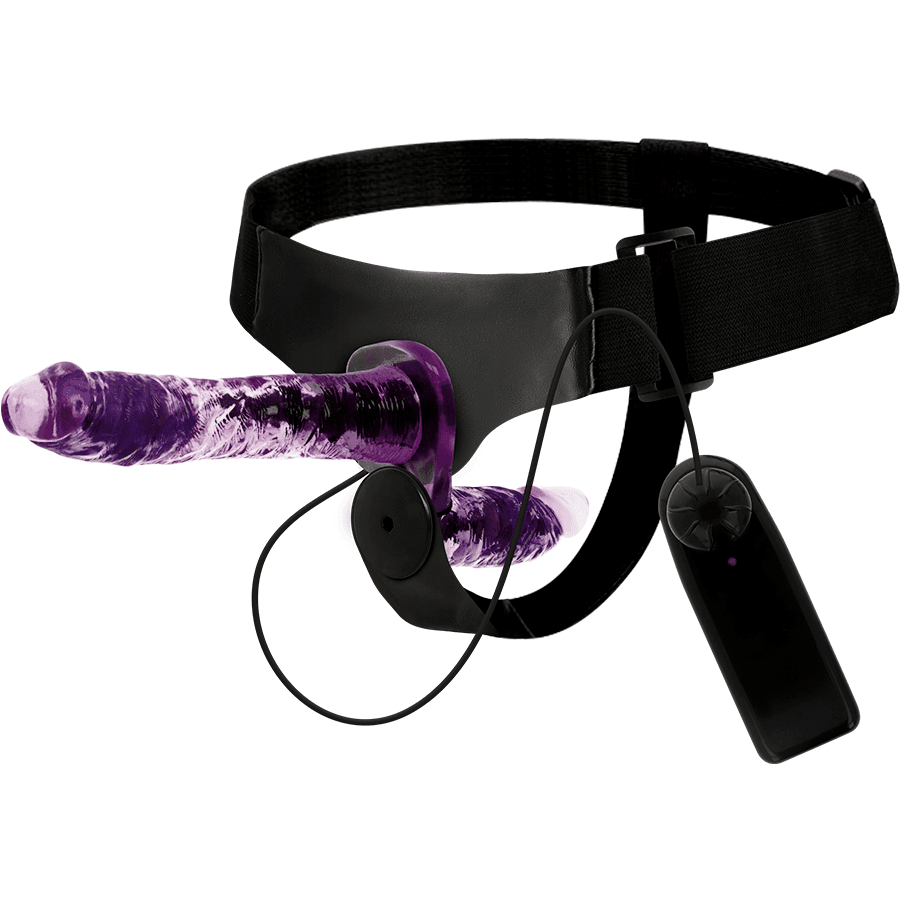 PRIVLAČEN POSTROJ RODNEY DVOJNI VIBRATOR - VIJOLIČEN 18 X 3,5 CM - slika 3