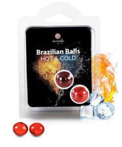 SECRETPLAY BRAZILSKE KROGLICE S TOPLO HLADNIM UČINKOM 2 KOSA