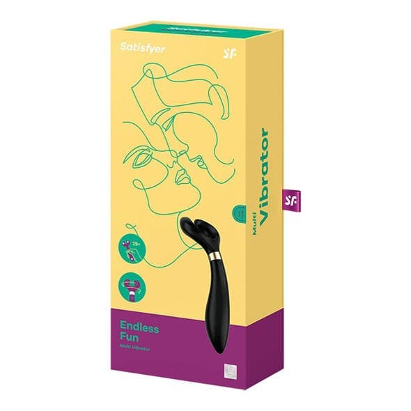 SATISFYER PARTNER MULTIFUN 3 VIBRATOR - ČRNI - slika 2
